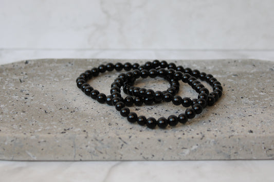 Zwarte Obsidiaan Armband (6mm)
