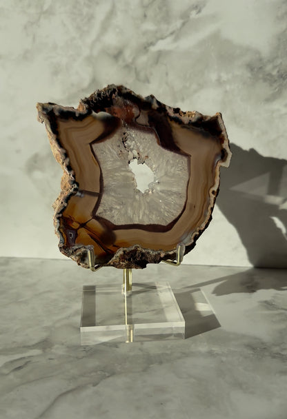 Luxe houder voor schijven, geodes etc